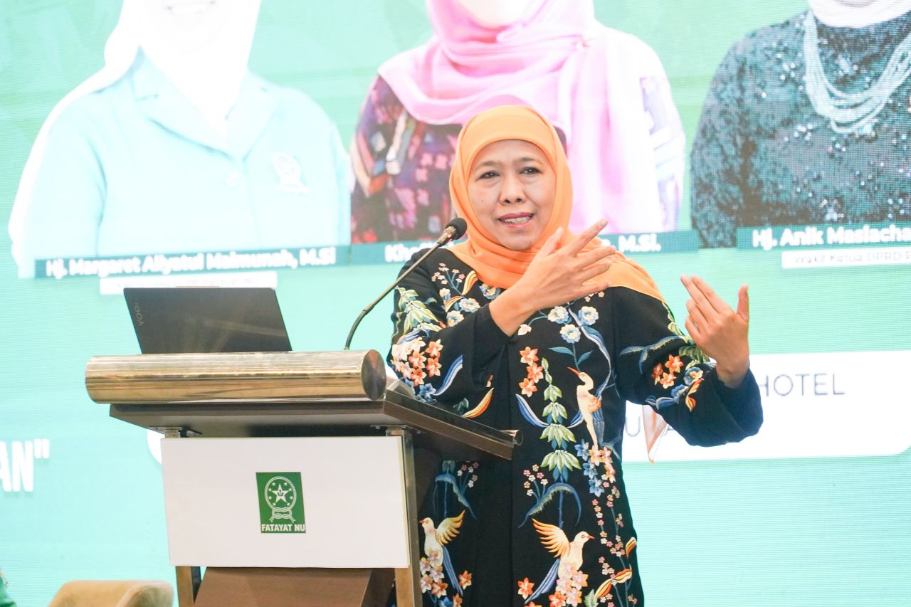 Ketua Umum PP Muslimat NU yang juga Gubernur Jawa Timur periode 2019-2024 Khofifah Indar Puarawansa . (Foto: ist)
