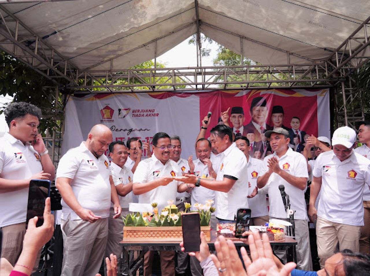 Cara Gembira Gerindra Jatim Jaga Soliditas di HUT-17