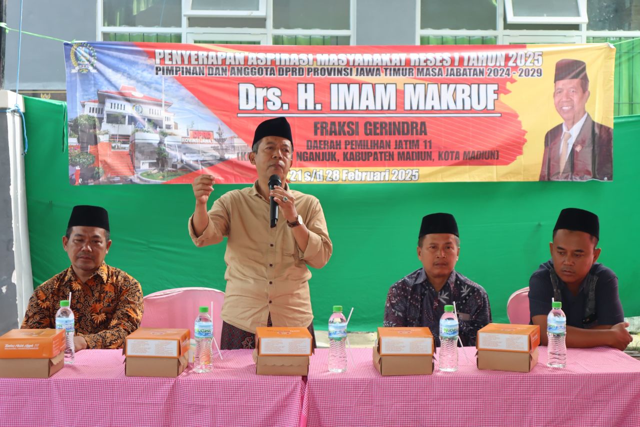 Reses di Ngluyu Nganjuk, Imam Makruf Dimintai Bantuan Renovasi Sekolah