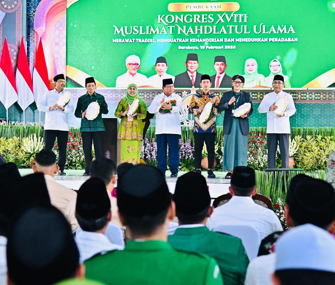 Dukung Peran Muslimat NU, Prabowo Soroti Isu Lingkungan, Kemiskinan, dan Kesehatan