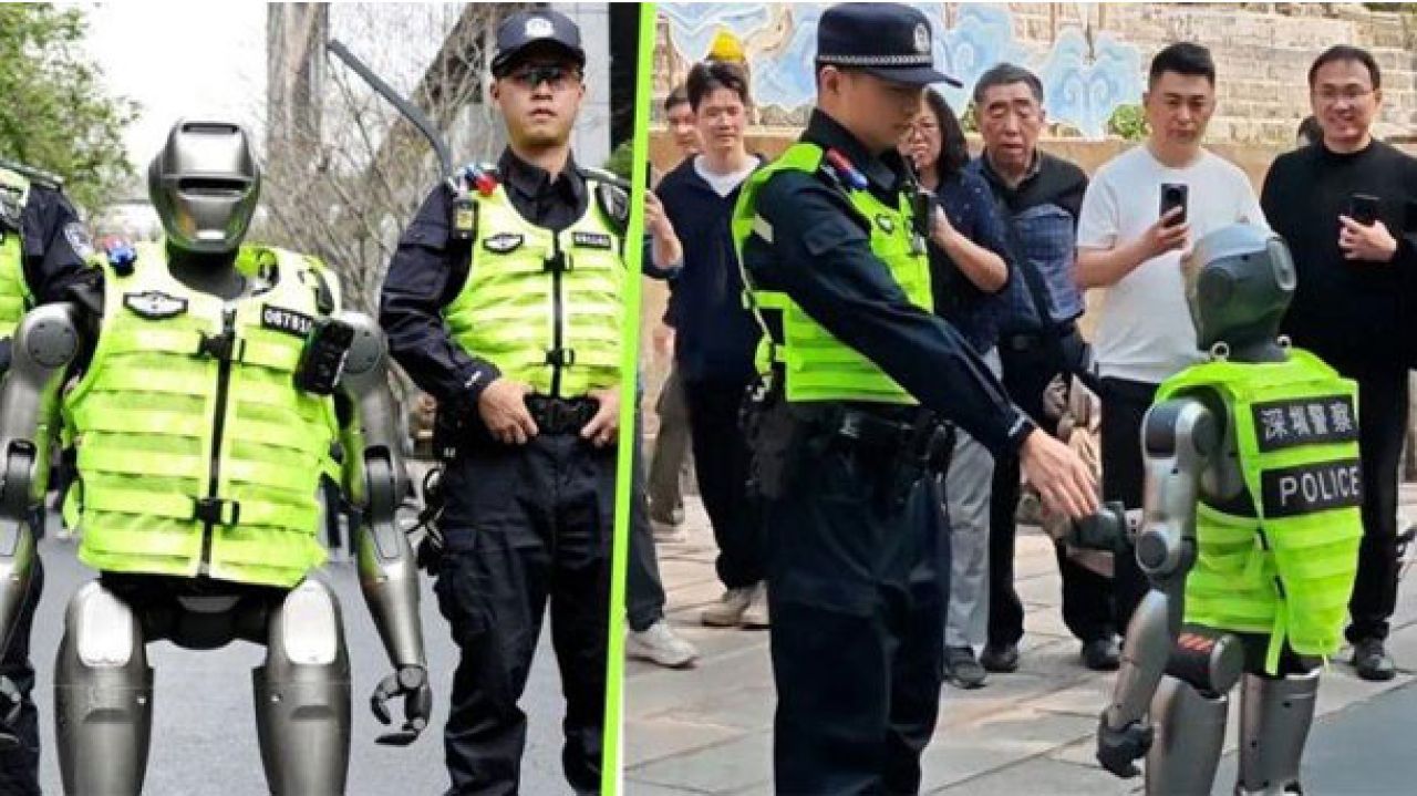 Robot Polisi PM01 Siap Berpatroli Jaga Keamanan di Shenzhen