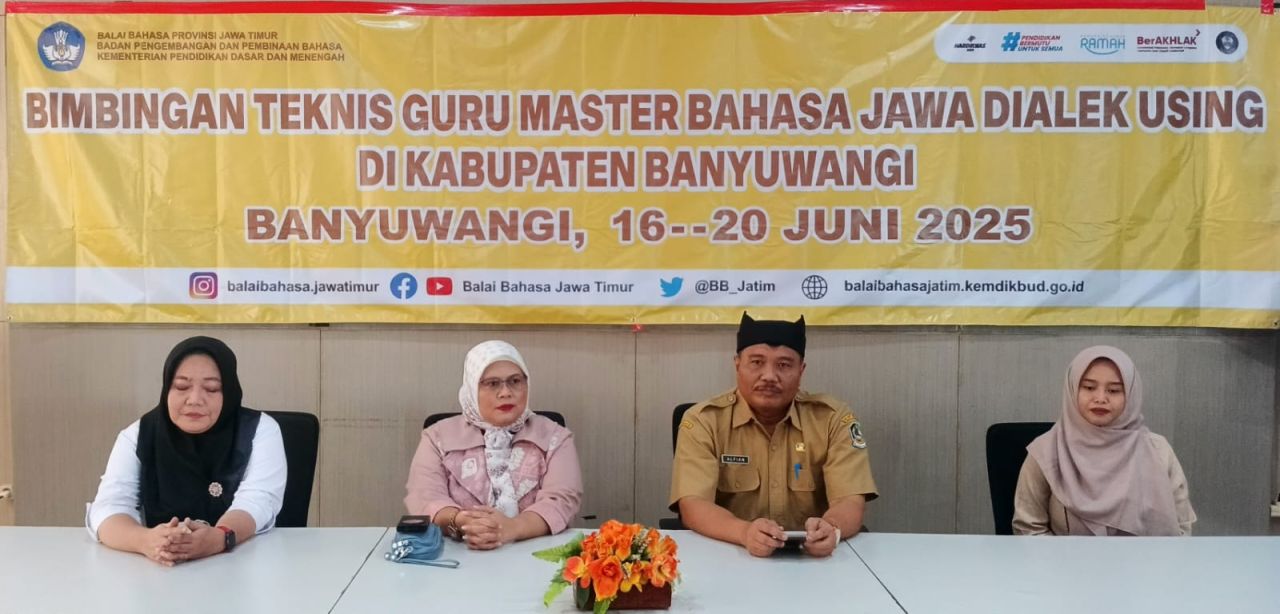 Bimtek Guru Master, Langkah Nyata BBP Jatim Menjaga Bahasa Jawa Dialek Using
