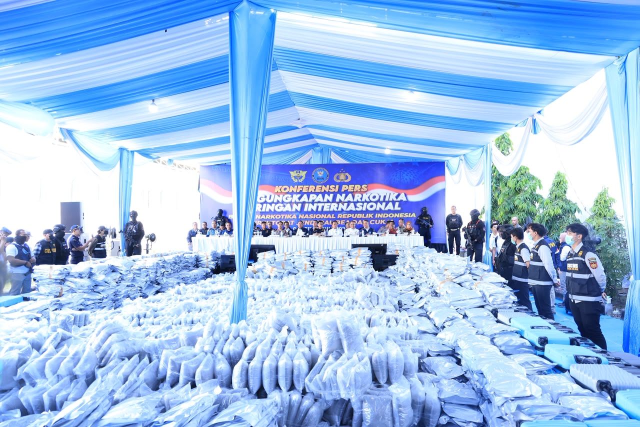 Narkoba 3,37 ton yang diungkap BNN. (Foto: ist)