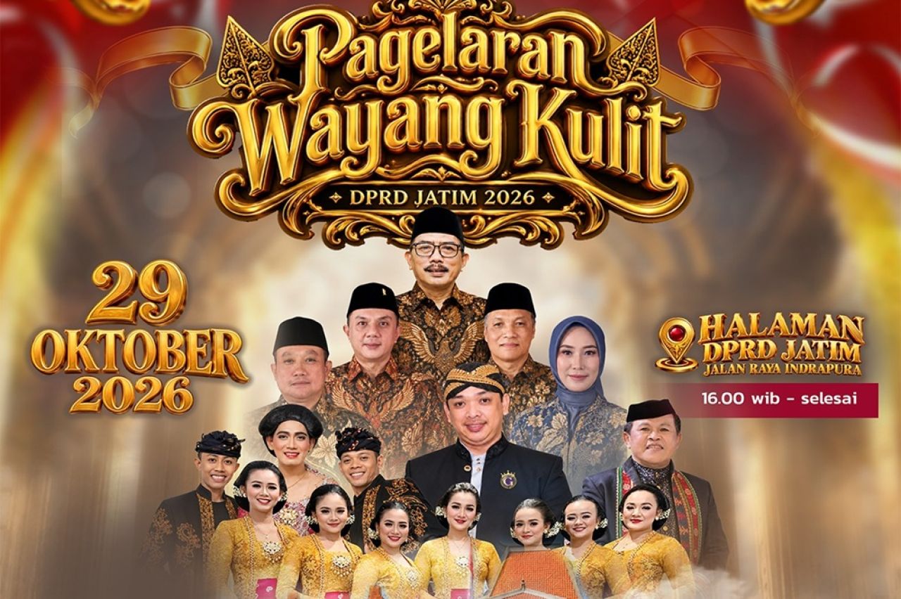 Ayo Nonton Wayang Kulit, Kirun, Percil Cs dan Guyon Waton, Gratis di DPRD Jatim