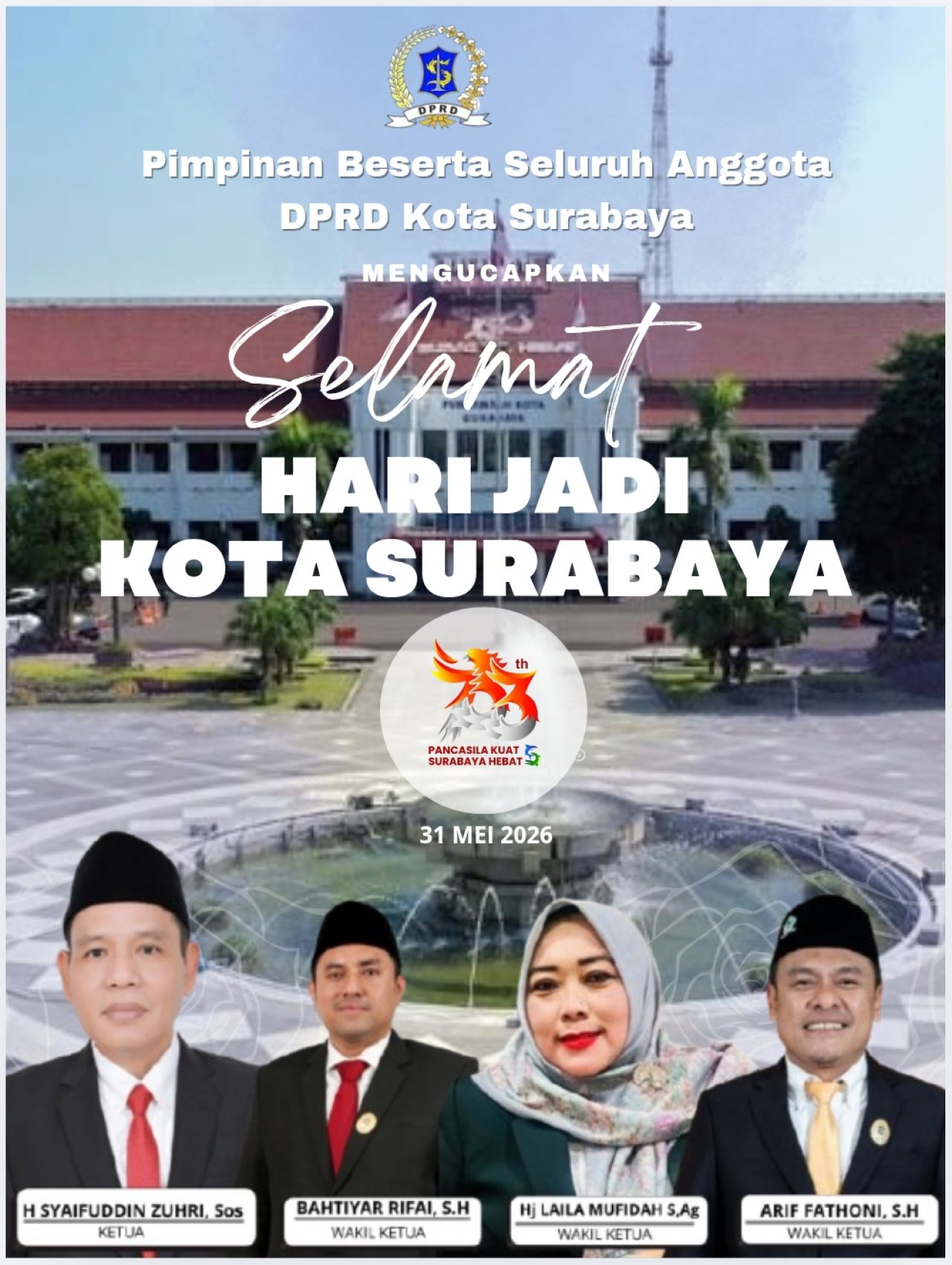 ucapan hjks dprd kota surabaya